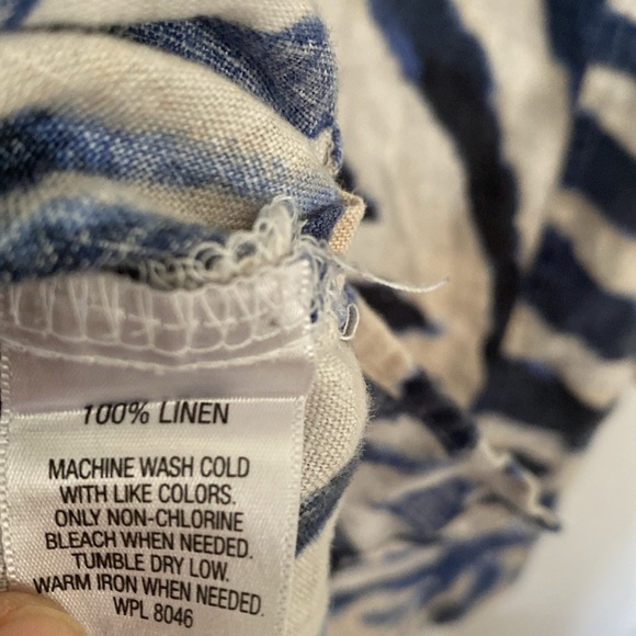 JM Collection Linen Women’s Shirt Size 12 - Picture 9 of 9